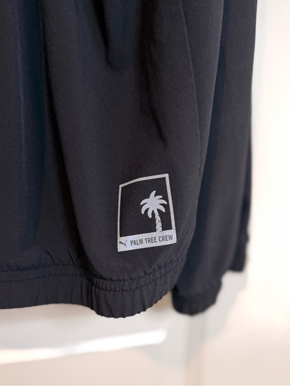PUMA Palm Tree Crew Hoodie Pullover 1/4 Zip Black Floral Men's XXL Hooded Pocket - Picture 9 of 11